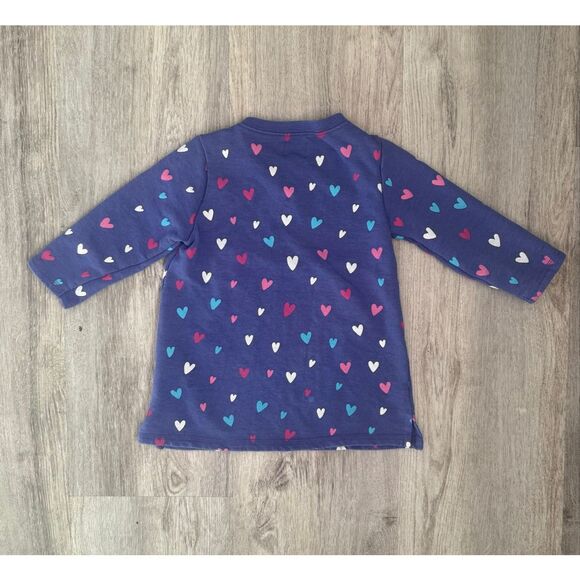 Hatley 2T Toddler Girl Dress Hatley Confetti Hearts - Iris - Picture 7 of 8